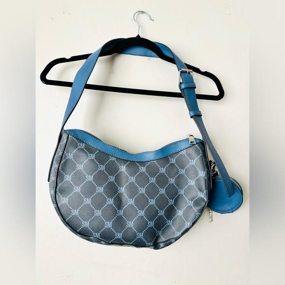 Steve Madden blue BMartina Bag purse with coin bag - Picture 7 of 7